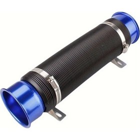 Resim Globalbloom Blue 76mm Ayarlanabilir Alüminyum Soğuk Hava Emiş Hortumu Esnek Boru Sistemi Kırmızı Filtreli 