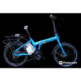 Resim Carraro Flexi 121 Hd 21 Vites Hidrolik Disk Fren Full Shimano Katlanır Bisiklet Mavi Mavi 
