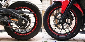 Resim Tam Tur Reflektif Kırmızı Supersport İç Jant Şeridi Sticker Çınar Extreme 