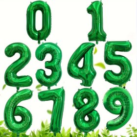 Resim 81.28cm Yeşil Metalik Sayı Balonları 0-9 - Doğum Günleri, Yıldönümleri, Mezuniyetler ve Yaz Kutlamaları için Parlak Alüminyum Folyo Parti Dekoru - Paket 1, Etkinlik Süslemeleri | Bayramlık Atmosfer | Yansıtıcı Yüzey, Doğum Günü Partisi Süslemeleri 