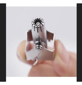 Resim Mighty Paslanmaz Çelik Burun Kılı Temizleme Tüy Alma Aleti 