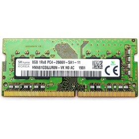 Resim Hynix HMA81GS6JJR8N-VK PC4-21300 8 GB DDR4 2666 MHz CL19 Laptop Ram 