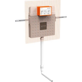 Resim VitrA V8 768-1700-01 Gömme Rezervuar, Helataşları için, 3/6 L 