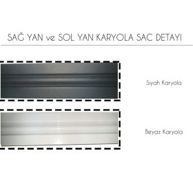 Resim Gözde Mobilya Metalia Gm 224 Lima Çift Kişilik Karyola Beyaz 150 x 200 