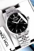 Resim Tom Jones Rolex Model Hediyelik Erkek Kol Saati Su Geçirmez Gümüş Renk Çelik Kordon Hediye Bileklik GTJE2104C5 