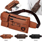 Resim Yeni Gelen Erkekler İÇin Casual Omuz Çantası, Kore Versiyonu, Moda, Fermuarlı, Tek Omuz Çantası, Bel Çantası, Rastgele Fermuar Yönü ile, Erkekler İçin 
