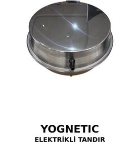 Resim YOGNETIC Büyük Boy Çelik Elektrikli Tandır | Ekmek Yapma Makinesi Çok Amaçlı Pişirici - 50 CM | ÇELİK 