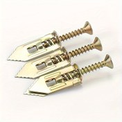 Resim Çerçeveler, Duvarlar ve Veranda Gölgelikleri için Matkap Gerektirmeyen Kuru Alçıpan Ankrajları ve Vidalı Ağır Hizmet Tipi Galvanizli Metal Genişleme Vidaları ile 20/50/100 Adet Kendinden Delme Kuru Alçıpan Ankraj Seti - Altın 