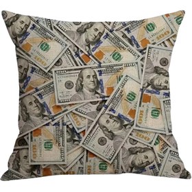 Resim RICH DOLLAR YASTIK KILIFI (Hemen Teslim) 