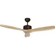 Resim Alsanfan Modern Kahverengi Motorlu Kremrengi Kanatlı Aydınlatmalı Uzaktan Kumandalı 132CM Tavan Vantilatörü 