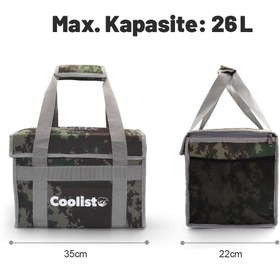 Resim Coolist CL26C 26 Litre Katlanabilir Termos Bez Çanta / Buzluk 