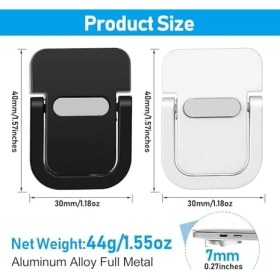Resim Mini Dizüstü Bilgisayar Standı, Taşınabilir Dizüstü Bilgisayar Standı, Havalandırmalı Soğutmalı Katlanabilir ve Hafif Ergonomik Yükseltici, Şık Bilgisayar Dizüstü Bilgisayar Tutucu Klavyelere 