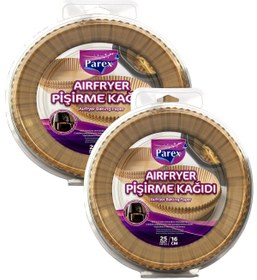 Resim Parex Airfryer Pişirme Kağıdı Hava Fritözü Airfryer Firitözü Airfryer Yağsız Firitöz 50 Adet 