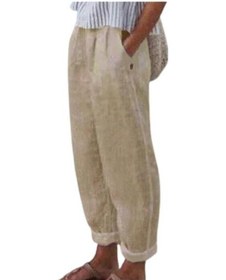 Resim Haki Harem Pantolon Düz Renk Cepler Yaz Elastik Bel Düz Bacak Eşofman Altı Streetweed Haki 