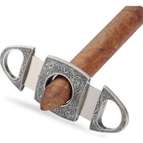 Resim Lüks Giyotin Puro Kesici Tütün Kesme Metal Puro Bıçağı Makas Keskin Sigara Aksesuarları Retro Altın | Puro Aksesuarları 