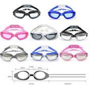 Resim Dm Haızıd Çocuk Hd Buğu Önleyici Su Geçirmez Miyopi Yüzme Gözlüğü Optik Siyah Çok Renkli 