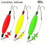 Resim Gourami Kedi Balığı Takımları - Santee Cooper Balık Yüzdürme Kiti ile Gürültülü Çınlar, 8/0 Çiviler, Paslanmaz Çelik Lider - Büyük Balıklar için Dayanıklı EVA Yüzdürücüler, Tekne ve Sahil için Balıkçılık Malzemeleri 