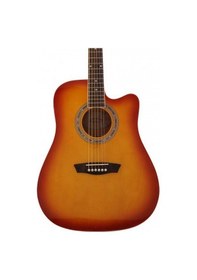 Resim Washburn Wa90cts Akustik Gitar Sunburst Klasik Renk Dengeli T 