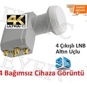 Resim 4'lü Çanak Lnbsi Ultra Hd 4K Yayın Destekler 