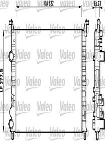 Resim Valeo 732948 Radyator Mekanik ( Fiat : Palio 1.2 01 / Strada ) 46815887 46819261 (WC174391) 
