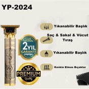 Resim Dingilg YP-2024 Premium Şarjlı Tıraş Makinesi Saç Sakal Lazer Epilasyon Öncesi Kol Bacak Koltuk Altı Vücut 