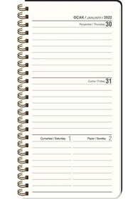 Resim 2022 Yılı 8x16 Cm Haftalık Cep Ajandası Sarı Çiçek 0 