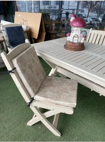 Resim Sandalye Minderi, Sırtlıklı Plastik Sandalye Ahşap Ve Mobilya Koltuk Minderi 40x40x5cm Mavi 