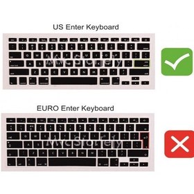 Resim Macbook Air Klavye Koruyucu 11Inc A1370 A1465 Arapça Us Arabictip Siyah 