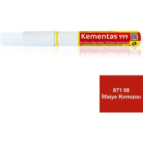 Resim Kementaş Tam Örtücü Rötuş Kalemleri 871 08 Itfaiye Kırmızısı Tam Örtücü Rötuş Kalemi 