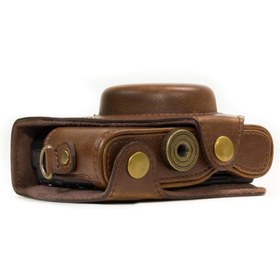 Resim MegaGear Sony Cyber-shot Dsc-rx100 Vı, V, Iv Suni Deri Kamera Kılıfı 