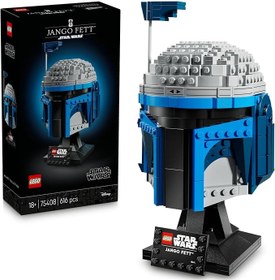 Resim LEGO Star Wars: Klonların Saldırısı Jango Fett Kaskı 75408 - Yetişkinler için İnşa Edilebilen Koleksiyonluk Model Yapım Seti (616 Parça) 