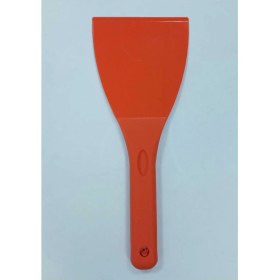 Resim Turuncu Elastik ve Plastik Hamur Kazıyıcı Spatula, Pratik ve Dayanıklı Araç 