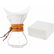 Resim Kahve Filtresi - Kağıt Cam Kahve Demleme Beyaz (Chx-15) 