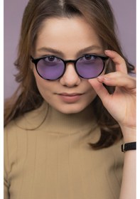 Resim Lunox LNX003 Niobe Siyah Mor Cam Unisex Güneş Gözlüğü 