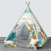 Resim Mavi Bebek, Çocuk Odası Minderli\u002FMindersiz Oyun Evi, Çadırı Model 0021 