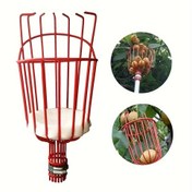 Resim Elma, Portakal, Avokado, Alıç, Limon, Armut ve Mangolar için İdeal - Dayanıklı Metal Yapıya Sahip Çok Amaçlı Meyve Toplama Aleti Sepetli 