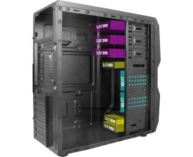 Resim Vento TA-K61 500W Mıcro Atx 2xusb2.0/1xusb3.0 Siyah Kasa 