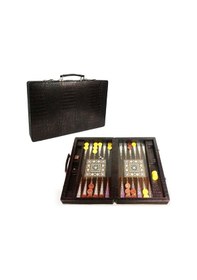 Resim Star Elit Lüks Deri Çantalı Tavla Takımı 