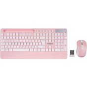 Resim Everest KM-9676 Multimedya Kablosuz Klavye Mouse Set 