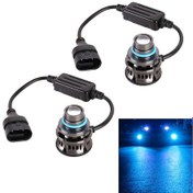 Resim Sones 1 Çift 9006 27w / Dc12v Araba Alüminyum Alaşımlı Yanıp Sönen Led Far Mavi Işık 