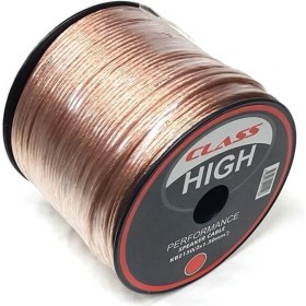 Resim Class 2X1.50MM 40METRE Hoparlör Seslendirme Kablosu Şeffaf 