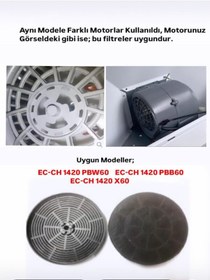 Resim Eminçelik Piramit Davlumbaz Karbon Filtre Model Ec-ch 1420 Pbb60 