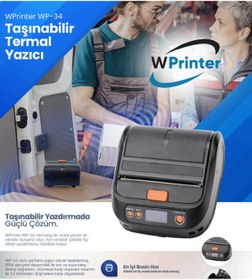 Resim WPrinter WP34 72mm Taşınabilir Mobil Termal Yazıcı 