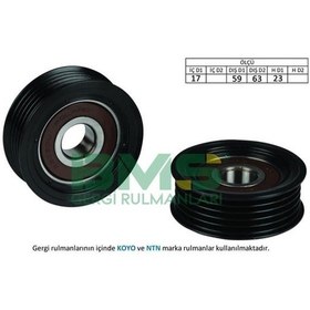 Resim BMS 447 Alternatör V Kayış Gergi Rulmanı 17×59 63×23 Plastik Accent Elantra İ20 .İ30 .İx20 Kia Carens Ceed 