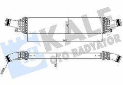 Resim KALE 342600 | Turbo Radyatörü (Intercooler) 08 > Aı.A4-A5-Q5 1.8Tfsi-2.0Tfsi- TDI 