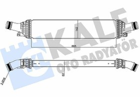 Resim KALE 342600 | Turbo Radyatörü (Intercooler) 08 > Aı.A4-A5-Q5 1.8Tfsi-2.0Tfsi- TDI 
