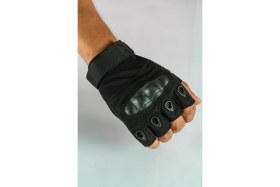 Resim Combat Tactical Outdoor Kesik Parmaksız Eldiven Asker Polis Dağcı Sporcu Bisikletçi Kemik Eldiveni - 004 