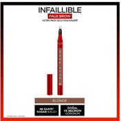 Resim L'ORÉAL PARİS INFAİLLİBLE FAUX BROW ULTRA İNCE UÇLU KAŞ KALEMİ - BLONDE 