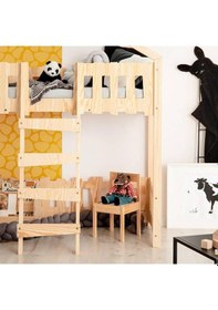 Resim Markaawm Markaawm Montessori Ranza Çocuk Karyola Çatılı Oyun Evi Elephant Akçaağaç 