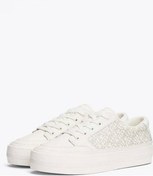 Resim Tommy Hilfiger Kadın Beyaz Vulc Deri Monogram Sneaker Çok Renkli 